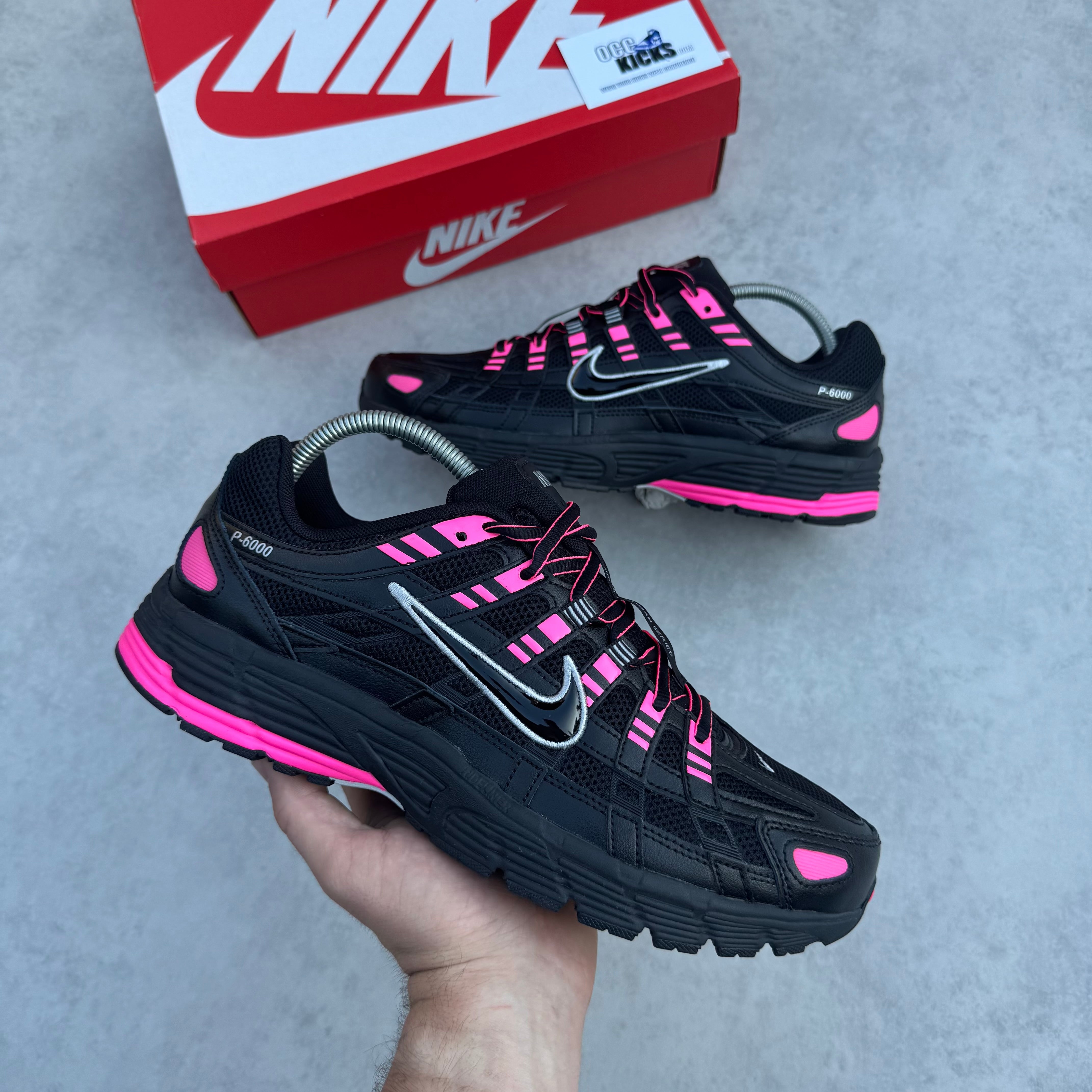 NIKE P-6000 BLACK "HYPER PINK"