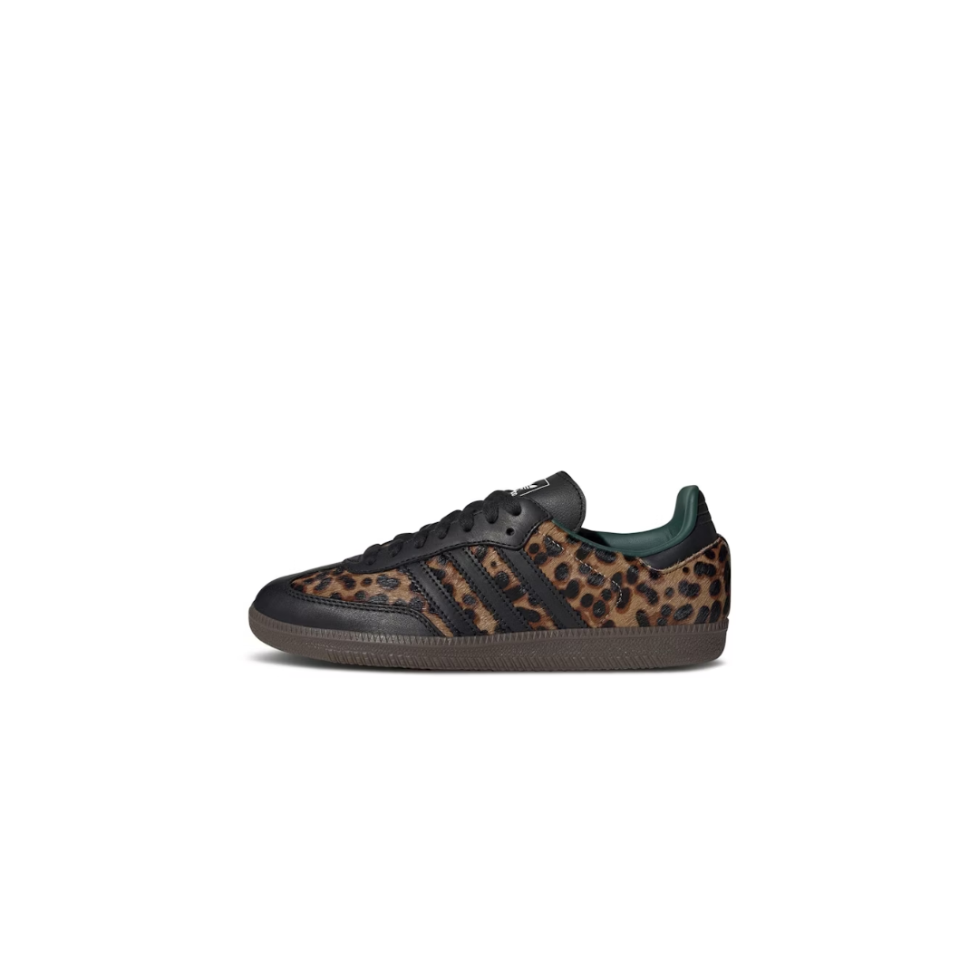 ADIDAS SAMBA OG 'BLACK GREEN LEOPARD' WOMEN'S