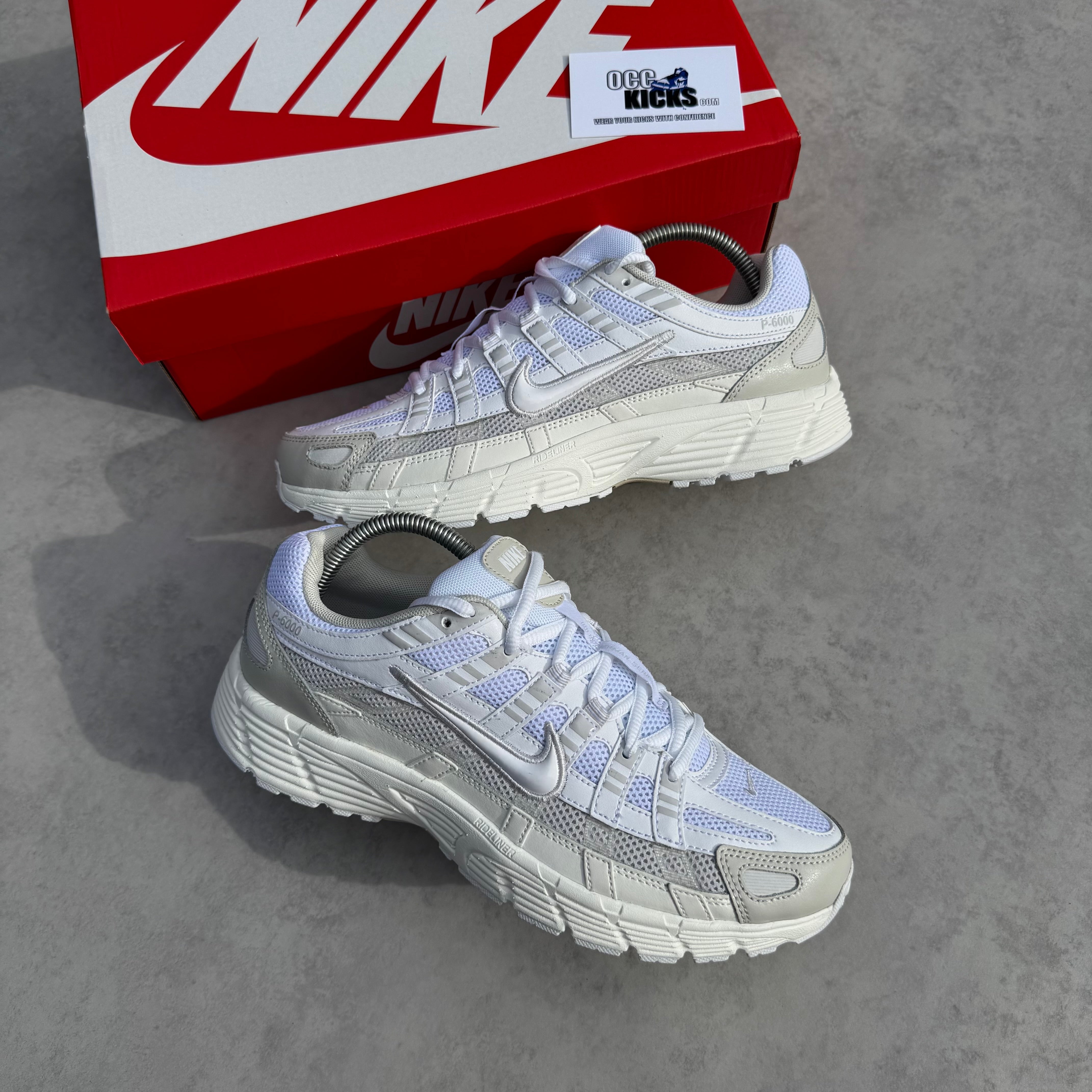 NIKE P-6000 WHITE SAIL VAST GREY