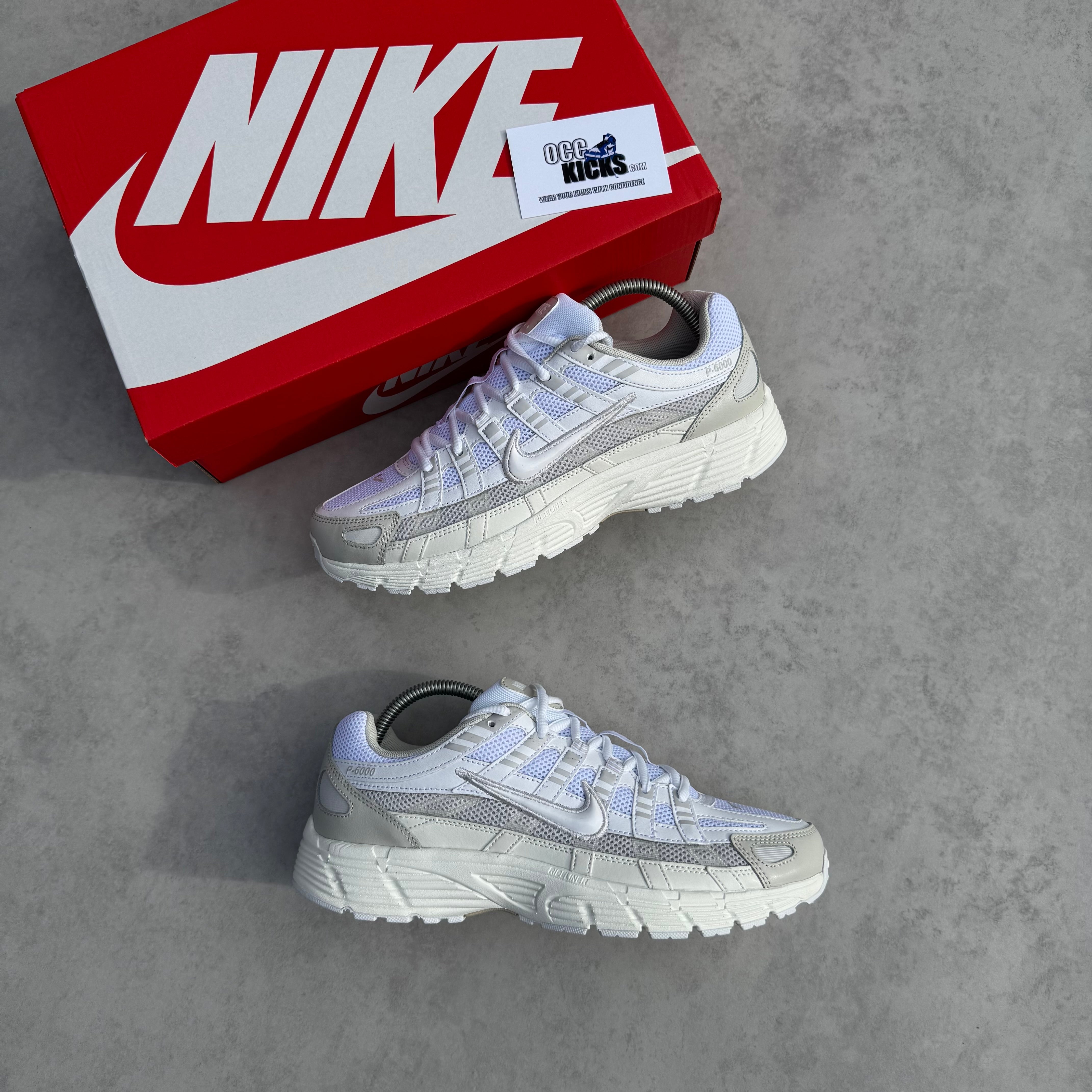 NIKE P-6000 WHITE SAIL VAST GREY