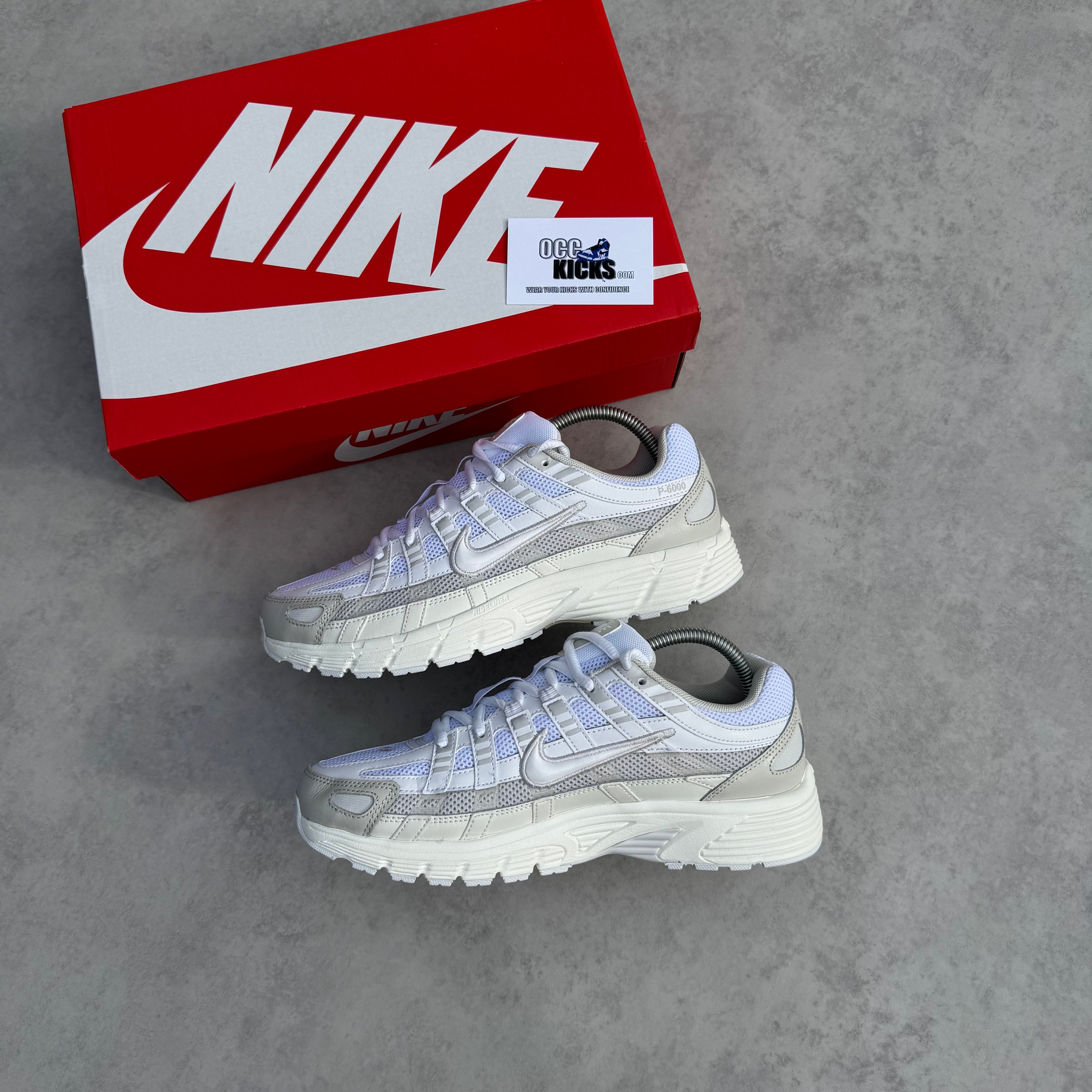 NIKE P-6000 WHITE SAIL VAST GREY